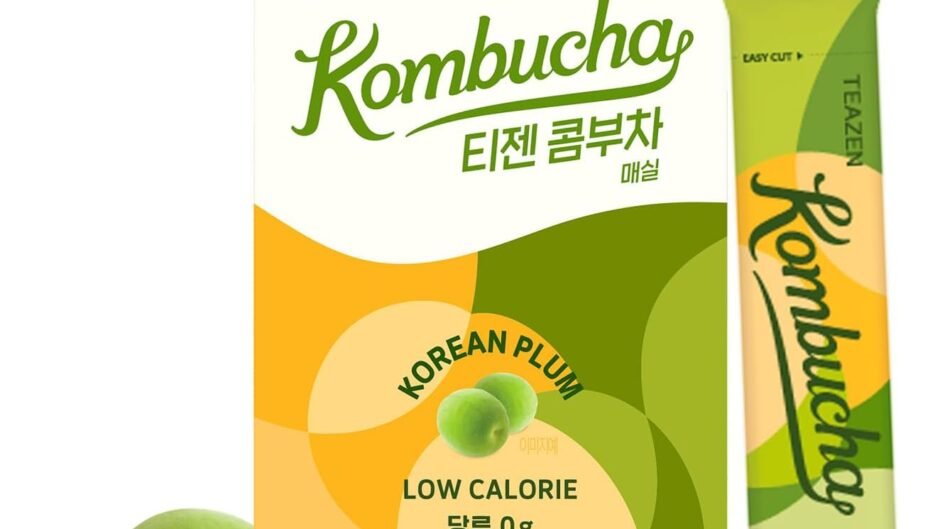 TEAZEN Kombucha Powder, Korean Plum Flavor, Zero Sugar, Spar