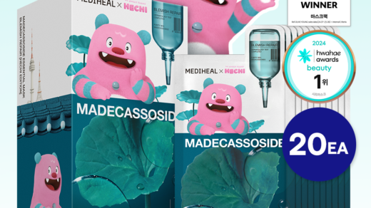MEDIHEAL Madecassoside Essential Mask Sheet Blemish Repair 20ea (Seoul Mascot, HECHI Collaboration) - MEDIHEAL