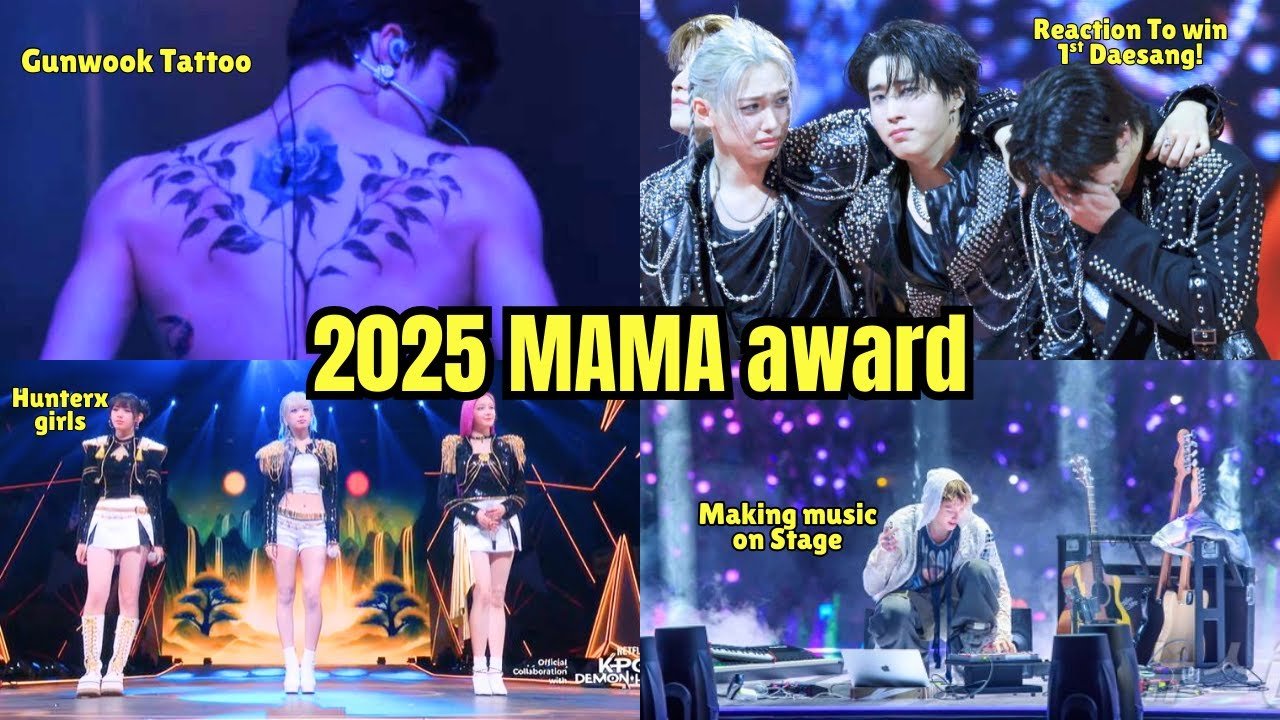 Kpop Idols all Moments & Interactions at 2025 MAMA Awards!