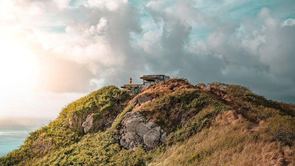 Explore the breathtaking Lanikai Pillbox Hike with stunning ocean views in Kailua, Hawaii.