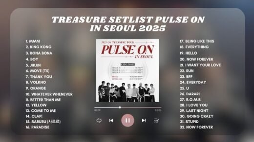 TREASURE SETLIST PULSE ON SEOUL 2025 PLAYLIST