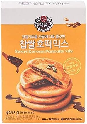 Korean Fancy Hotcake Mix; CJ Beksul Korean Sweet & Green Tea