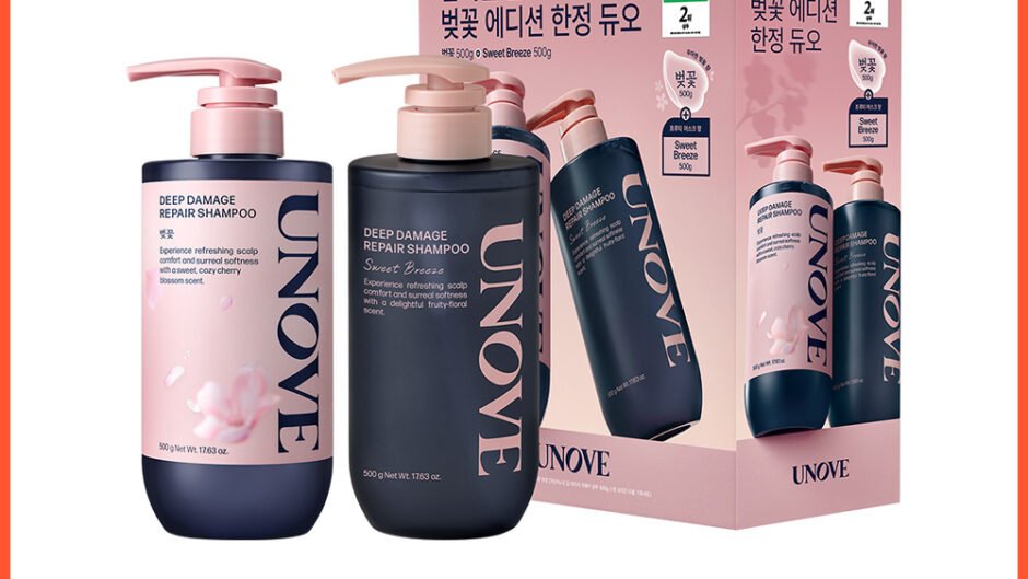 UNOVE Deep Damage Repair Shampoo 500g Double Set (3 Options) - UNOVE