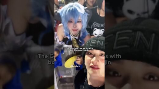 The cosplayers at skz concerts do such great jobs😭😭#skz#hyunjin#bangchan#ganyu#genshinimpact#fyp