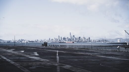 city skyline under white sky during daytime