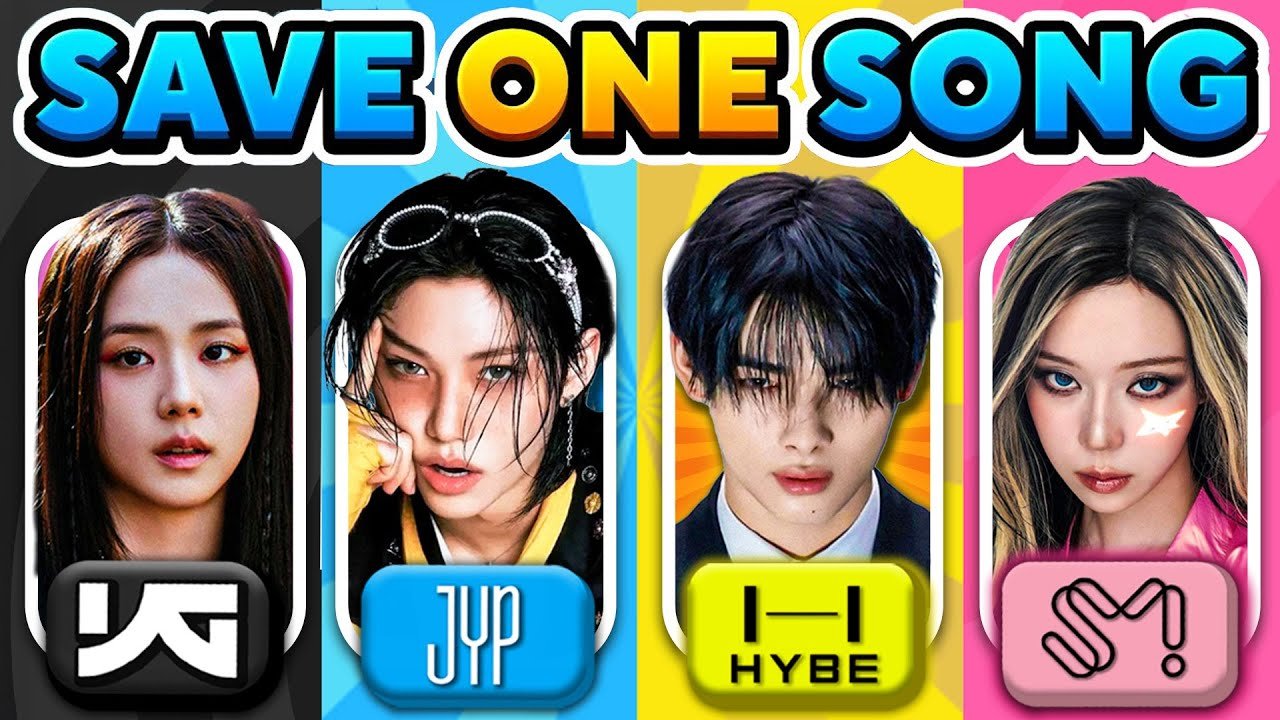 YG vs JYP vs HYBE vs SM 🔥 SAVE ONE SONG 🎶 KPOP QUIZ GAME 2025