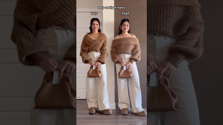 THIS OR THAT? Subscribe for more! #ootd #fashionhacks #fashion #fashiontips #fallfashion #cardigan