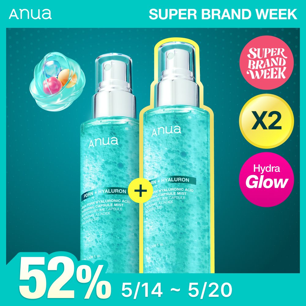 Anua PDRN Hyaluronic Acid Hydrating Capsule Mist 100ml Double Pack - Anua
