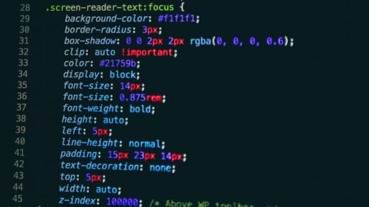 a computer screen with a bunch of text on it