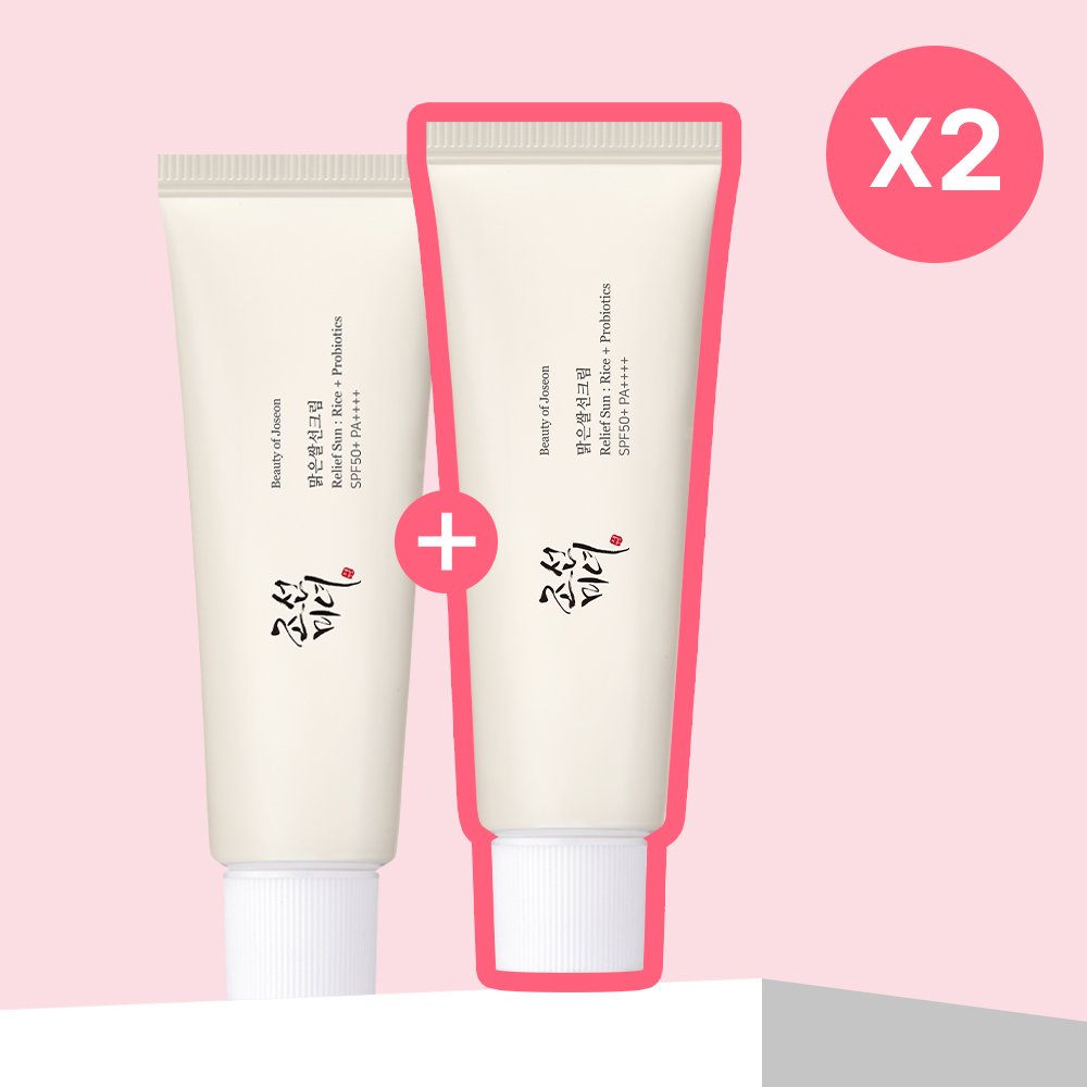 Beauty of Joseon Relief Sun: Rice + Probiotics (SPF50+ PA++++) Double Pack 50mL*2ea - Beauty of Joseon