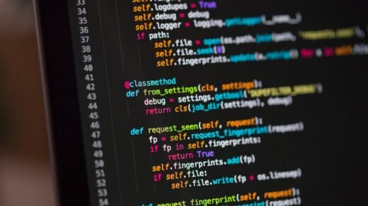 a computer screen with a bunch of code on it