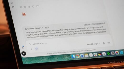A laptop displaying openai 4.0 chatbot interface.