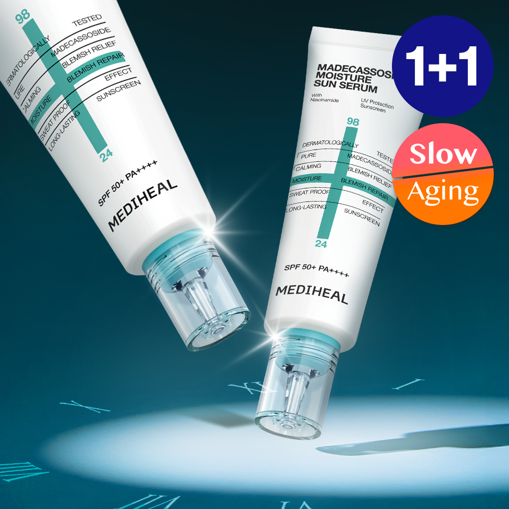 MEDIHEAL Madecassoside Moisture Sun Serum Blemish Repair 50g Double Set - MEDIHEAL